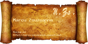 Marcu Zsuzsanna névjegykártya